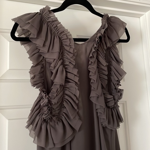 Ruffled Racer-back Dress - Picture 3 of 4